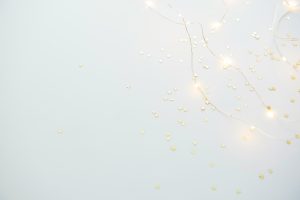 star sequins on white background